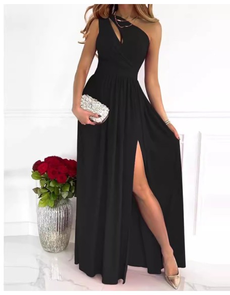 Women's Prom Party Wedding Guest Dress Long Sleeveless Maxi Dress